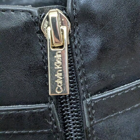 Calvin Klein Women's Jallis Block Heel Dress Booties Size 8.5 Black - Picture 9 of 15